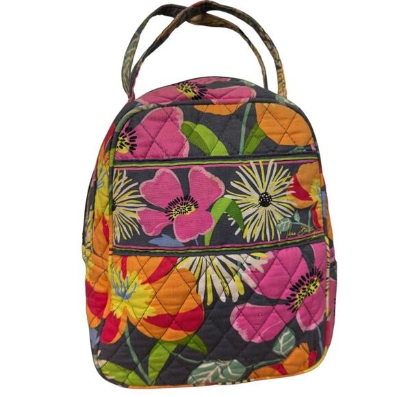 Vera Bradley Jazzy Blooms Lunch Tote Quilted Handbag Small Cooler Bag Floral - Picture 1 of 16